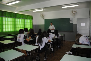 Uma das salas de treinamento. Foto Jessyca Bolzan