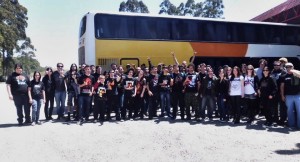 Excursão que saiu de Frederico Westphalen para o show, organizada por Luiz Carlos, o Fuga.