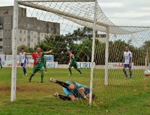 União não perdoou e goleou o Canoas. Foto: Aline Magri