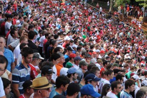 Torcida compareceu em peso ao Vermelhão da Colina. Foto: Dayana Giacomini