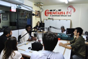 Programa Espaço CUFA da rádio comunitária de FW recebe Ivanete Pereira - Foto: Julia Saggioratto