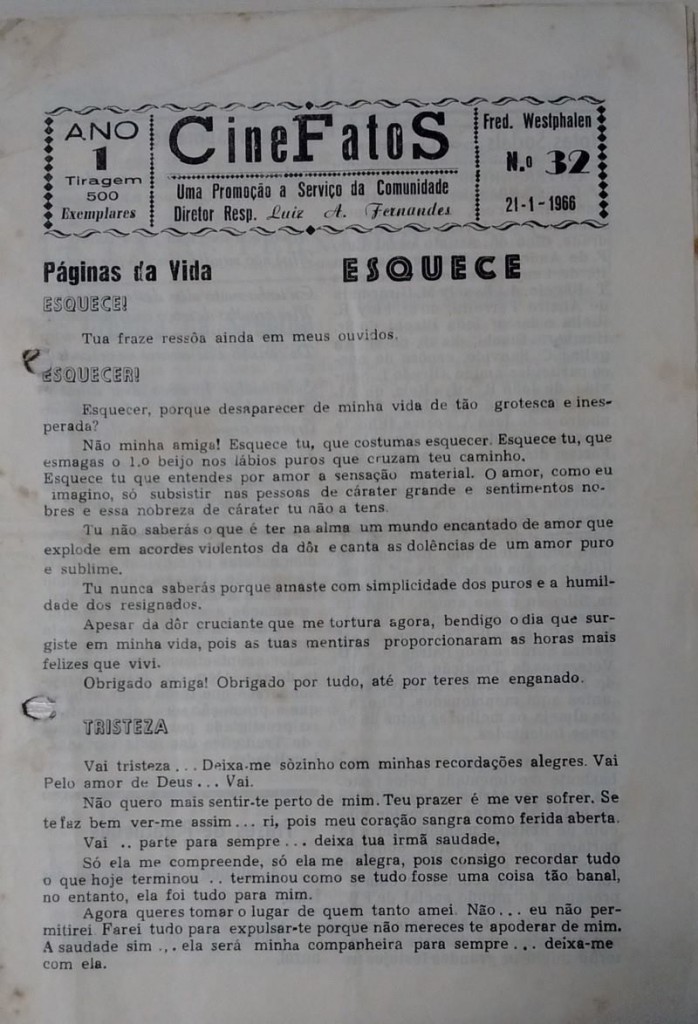 Edição de número 32/ Foto: Arquivo Pessoal
