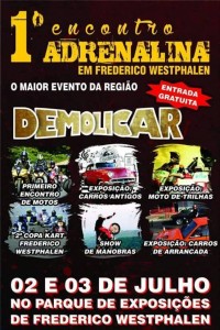 O evento contará com varias atrações, algumas inéditas na região, como o Demolicar (foto: Divulgação)