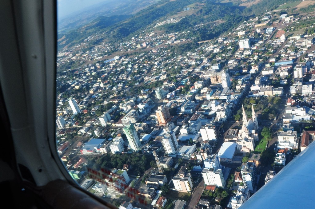 Imagem aérea da Cidade de Frederico Westphalen (Foto: Tamara Melo)