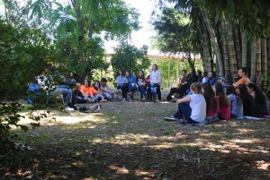 A roda de conversa teve o intuito de aproximar o estudante do movimento estudantil. (foto: Ramon Mendes)