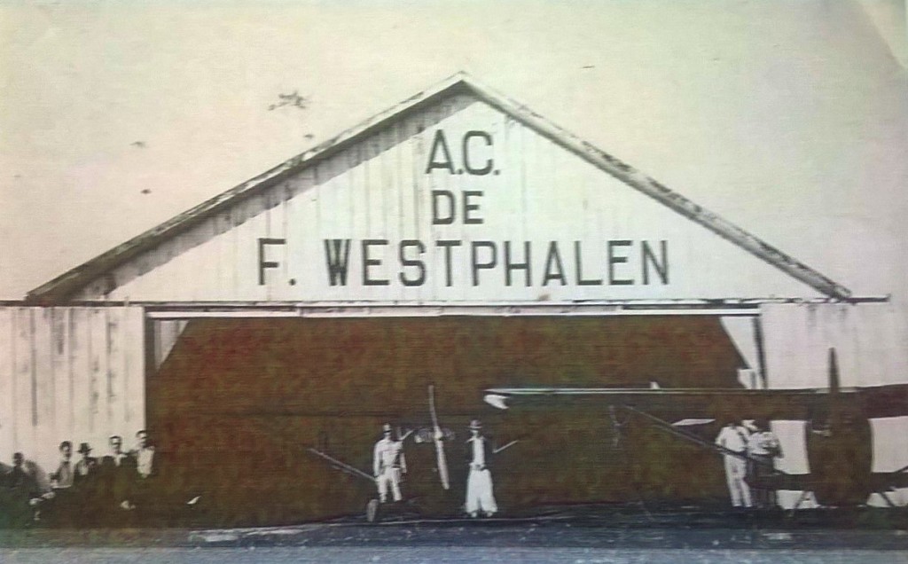 Imagem do Aero Clube na década de 1960  (Foto:Arquivo Pessoal)